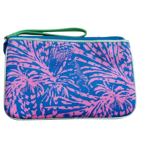 Lilly Pulitzer Pink and Blue Clutch - Picture 2 of 3